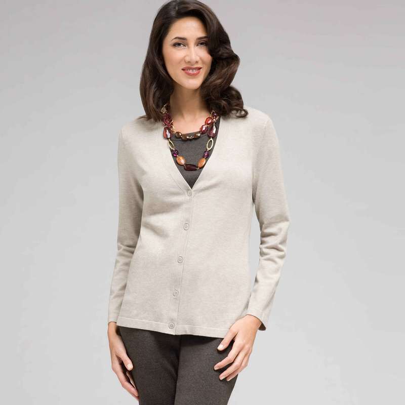 Long Sleeve Cardigan, , large