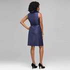 Ruffle Front Wrap A-Line Dress, , small